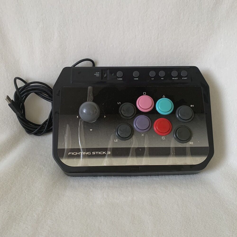 PlayStation 3 Ps3 Hori FIGHTING STICK 3‎ FS3 USB Wired Arcade Joystick